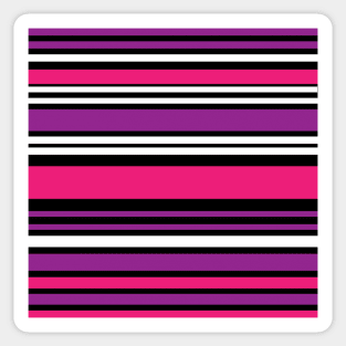 Purple & Pink Stripes Sticker